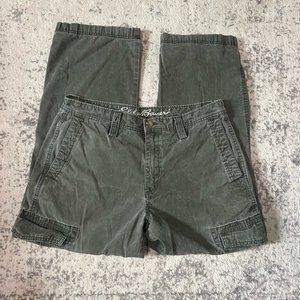 Eddie Bauer cargo pants olive green 35